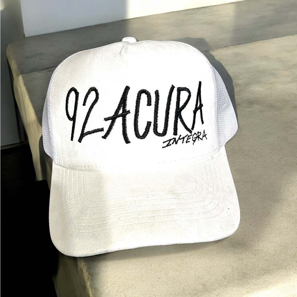 White 92 Acura Integra Cap